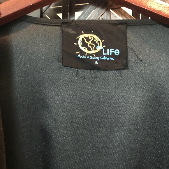 Blue Life Fringe Short Kimono Jacket - Picture 3 of 3